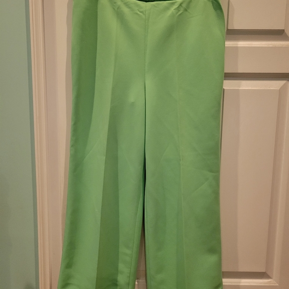 VINTAGE 70'S SEARS SEAFOAM/MINT GREEN WIDE LEG PANTS - Picture 5 of 7